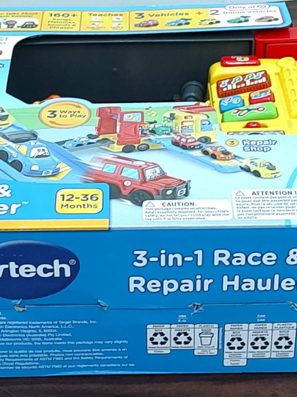 LPN - VTech 3-in-1 Race & Repair Hauler Toy Truck